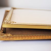 Set of two vintage photo frames | Vintage brass frames | Mismatched vintage frames | Vintage brass frame set 18x24 cm | Vintage brass frames