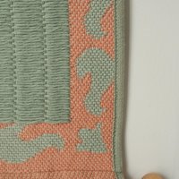 Vintage wall hanging | Large wall hanging | Vintage pink and mint green wall hanging | Scandinavian woven textile | Made in Finland