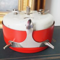 Vintage alarm clock | Junghans Repetition alarm clock | Vintage wind up clock | Red Junghans alarm clock | Working order | Made in Germany