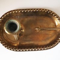 Vintage gimbal candlestick holder | Gimbal brass candlestick holder | Antique brass candle holder | Vintage ship candlestick holder