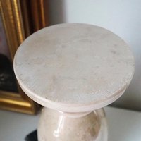 Vintage vase | Large marble vase | Vintage marble vase | Beige marble vase | Vintage vases | Vintage marble home decor