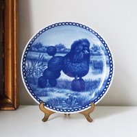 Vintage Tove Svendsen plates | Vintage poodle wall plates | Original Hundeplatte | Vintage decorative dog plates | Made in Denmark