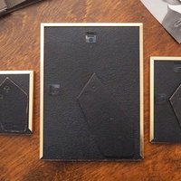 Set of three vintage photo frames | Vintage picture frames | Matching vintage frames | Vintage gold tone frame set | Vintage frame set