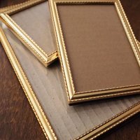 Set of three vintage photo frames | Vintage picture frames | Matching vintage frames | Vintage gold tone frame set | Vintage frame set