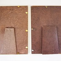 Set of two vintage photo frames | Vintage brass frames | Mismatched vintage frames | Vintage brass frame set 18x24 cm | Vintage brass frames