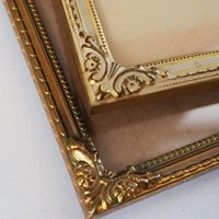 Set of two vintage photo frames | Vintage brass frames | Mismatched vintage frames | Vintage brass frame set 18x24 cm | Vintage brass frames