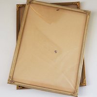 Set of two vintage photo frames | Vintage brass frames | Mismatched vintage frames | Vintage brass frame set 18x24 cm | Vintage brass frames