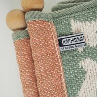 Vintage wall hanging | Large wall hanging | Vintage pink and mint green wall hanging | Scandinavian woven textile | Made in Finland