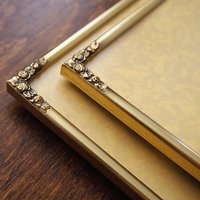 Set of two vintage photo frames | Vintage brass frames | Matching vintage frames | Vintage brass frame set | Vintage Jyden frames
