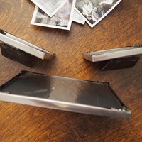 Set of three vintage photo frames | Vintage silver plated photo frames | Silver plated square frames | Silver plated picture frames