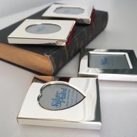 Vintage picture frames | Set of four silver plated frames | Silver plated picture frames | Tiny vintage picture frames