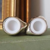 Vintage salt and pepper shakers | Swan salt and pepper shakers | Silver plated salt and pepper shakers | Salt and pepper shaker set