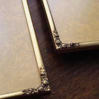 Set of two vintage photo frames | Vintage brass frames | Matching vintage frames | Vintage brass frame set | Vintage Jyden frames