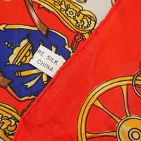 Vintage silk scarf | Vintage Egon von Furstenberg silk scarf | Large vintage silk scarf | Square silk scarf