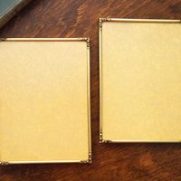 Set of two vintage photo frames | Vintage brass frames | Matching vintage frames | Vintage brass frame set | Vintage Jyden frames