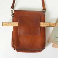Vintage leather bag | Three Bags leather bag | Brown purse bag | Vintage leather crossbody bag | Vintage belt bag | Made in Finland