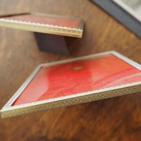 Vintage photo frames | Set of two vintage photo frames | Brass picture frames | Mismatched vintage frames | Made in Denmark