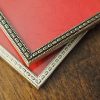 Vintage photo frames | Set of two vintage photo frames | Brass picture frames | Mismatched vintage frames | Made in Denmark