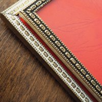 Vintage photo frames | Set of two vintage photo frames | Brass picture frames | Mismatched vintage frames | Made in Denmark