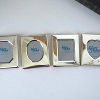 Vintage picture frames | Set of four silver plated frames | Silver plated picture frames | Tiny vintage picture frames