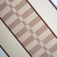 Vintage wall hanging | Large wall hanging | Scandinavian woven textile | Brown and beige wall hanging