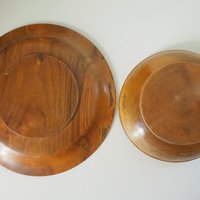 Vintage wooden bowls | Hand carved wooden plates | Ornamented wooden bowls | Handmade vintage wood bowls | Vintage wood bowls