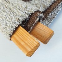 Vintage wall hanging | Large wall hanging | Scandinavian woven textile | Brown wall hanging
