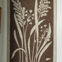 Vintage wall hanging | Large wall hanging | Scandinavian woven textile | Brown wall hanging