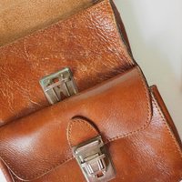Vintage leather bag | Three Bags leather bag | Brown purse bag | Vintage leather crossbody bag | Vintage belt bag | Made in Finland