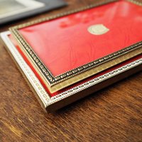 Vintage photo frames | Set of two vintage photo frames | Brass picture frames | Mismatched vintage frames | Made in Denmark