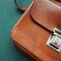 Vintage leather bag | Three Bags leather bag | Brown purse bag | Vintage leather crossbody bag | Vintage belt bag | Made in Finland