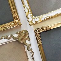 Set of four vintage photo frames | Set of four mismatched vintage frames | Vintage brass picture frames | Vintage brass frame set