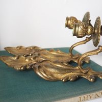 Pair of vintage candle sconces | Vintage wall sconces | Vintage candle sconces | Wall candle sconce pair
