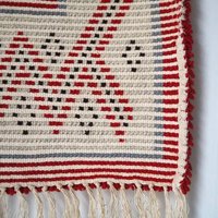 Vintage Rya wall hanging | Scandinavian Rya rug | Woollen vintage wall hanging | Vintage Rya rug | Traditional Scandinavian wall hanging