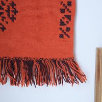 Vintage wall hanging | Long wall hanging | Scandinavian wall hanging | Vintage wall tapestry | Handmade wall tapestry | Reversible tapestry