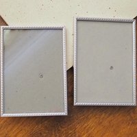 Set of two vintage silver plated photo frames | Silver plated photo frame 11x15 cm | Vintage silver plated picture frames | Vintage frames