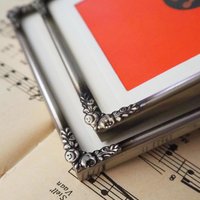 Set of two vintage silver plated photo frames | Small silver plated photo frames | Vintage picture frames | Matching frames