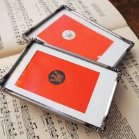 Set of two vintage silver plated photo frames | Small silver plated photo frames | Vintage picture frames | Matching frames