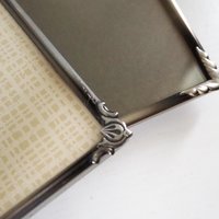 Set of two vintage photo frames | Mismatched photo frames | Vintage silver plated frames | Silver plated picture frames | Vintage frames