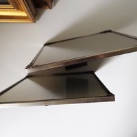 Set of two vintage photo frames | Mismatched photo frames | Vintage silver plated frames | Silver plated picture frames | Vintage frames