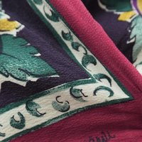 Vintage silk scarf | Purple silk scarf | Large vintage silk scarf | Made in Finland | Finnish silk scarf | Purple scarf