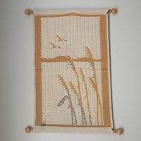 Vintage wall hanging | Sunset wall hanging | Vintage tapestry | Scandinavian woven textile | Made in Finland | Vintage wall tapestry