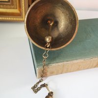 Vintage brass hanging bell | Brass hanging bell | Brass dinner bell | Vintage hanging bell | Vintage brass bell