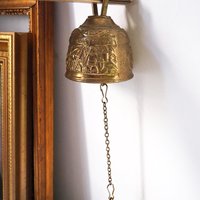 Vintage brass hanging bell | Brass hanging bell | Brass dinner bell | Vintage hanging bell | Vintage brass bell