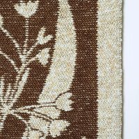 Vintage wall hanging | Large wall hanging | Scandinavian woven textile | Brown wall hanging