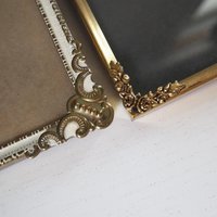 Set of four vintage photo frames | Set of four mismatched vintage frames | Vintage brass picture frames | Vintage brass frame set