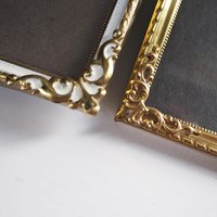 Set of four vintage photo frames | Set of four mismatched vintage frames | Vintage brass picture frames | Vintage brass frame set