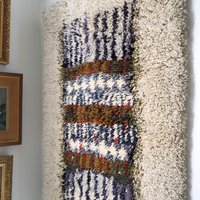 Vintage Rya wall hanging | Scandinavian Rya rug | Wool vintage wall hanging | Vintage wool Rya rug | Traditional Scandinavian wall hanging