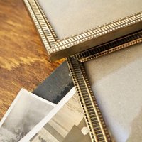 Set of two vintage brass photo frames | Brass photo frames 9x14 cm | Mismatched picture frames | Vintage brass picture frames