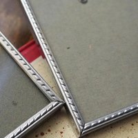 Set of two vintage silver plated photo frames | Silver plated photo frame 11x15 cm | Vintage silver plated picture frames | Vintage frames